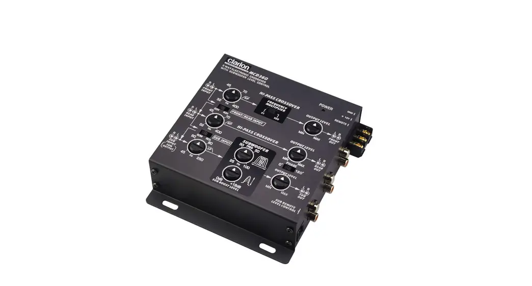 Clarion Mcd360 6 Channel Electronic Crossover Instruction Manual Clarion Mcd360 6 Channel Electronic Crossover Instruction Manual
