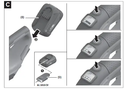 BOSCH AdvancedShear 18V-10 Cordless Grass Shears 6
