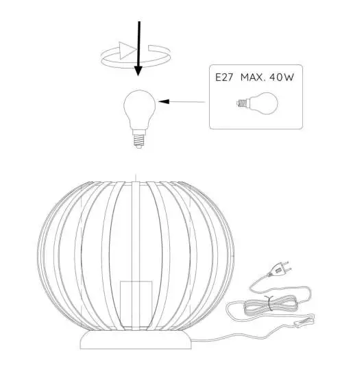 LUCIDE 78593 MERLINA Table Lamp - MERLINA 4