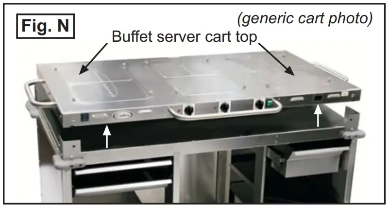 Cadco-CBC-GG-B4-L5 4-Bay-Grab-& Go-Mobile-Merchandising-Cart- Operation instruction