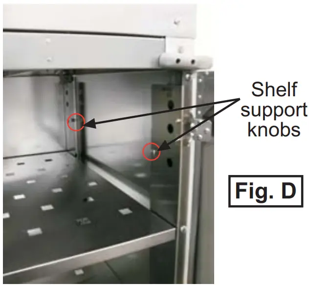 Cadco-CBC-GG-B4-L5 4-Bay-Grab-& Go-Mobile-Merchandising-Cart-Adjustable Height