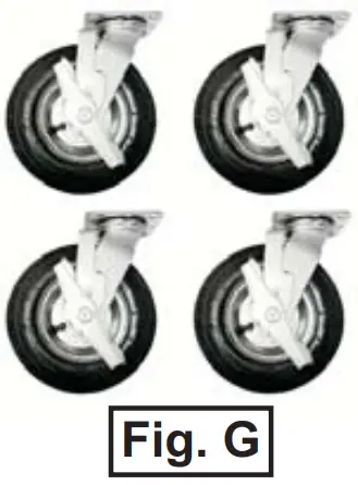 Cadco-CBC-GG-B4-L5 4-Bay-Grab-& Go-Mobile-Merchandising-Cart-Operation instruction