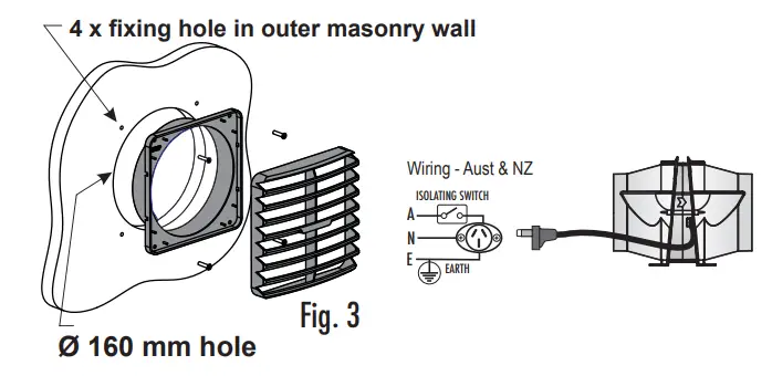 IXL Ventflo Ducted Inline Blower fig 1