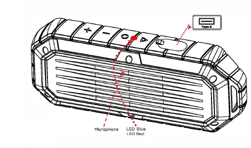 iJOY-2AJQ7HYDRO-HYDRO-Waterproof-Bluetooth-Speaker-fig-1
