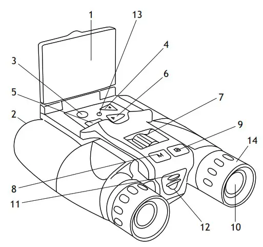 levenhuk Atom Digital DB10DB20 LCD Binoculars - overview