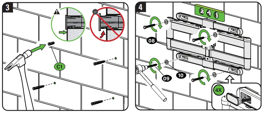 SANUS LLF225 Wall Mount-FIG17