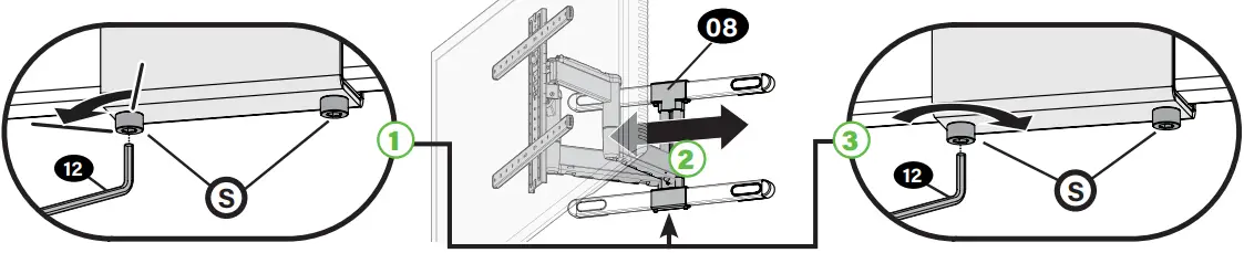 SANUS LLF225 Wall Mount-FIG24