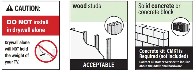 SANUS LLF225 Wall Mount-FIG3
