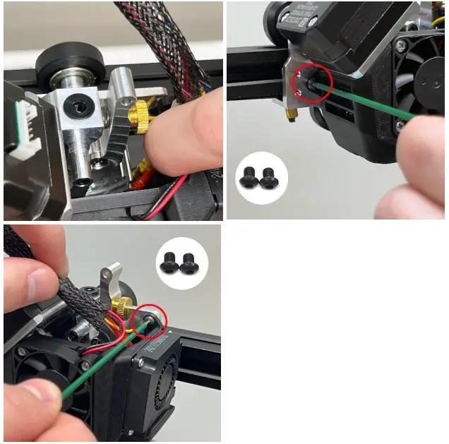 MICRO SWISS M3201 NG Direct Drive Extruder for Ender 3 Printers - Install fan shroud