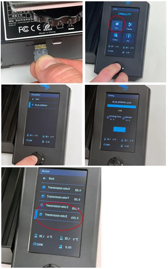 MICRO SWISS M3201 NG Direct Drive Extruder for Ender 3 Printers - Update e steps