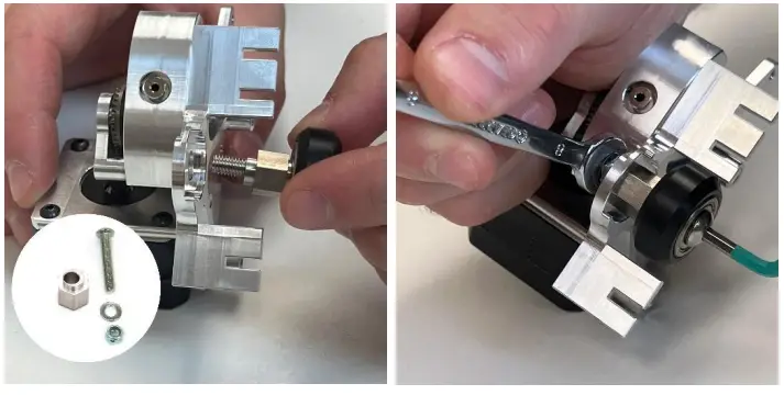 MICRO SWISS M3201 NG Direct Drive Extruder for Ender 3 Printers - bottom roller