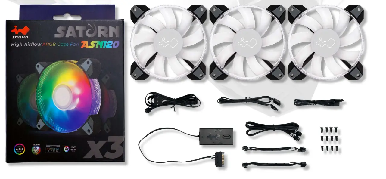 Saturn ASN120 High Airflow ARGB Case Fan -Package Contents