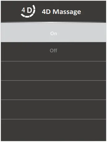 Other functions shown on the display