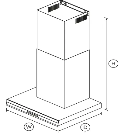 FISHER-PAYKEL-HC24DTXB2-N-24-Inch-Box-Chimney-Wall-Range-Hood-fig 1