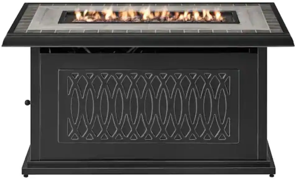 Home Depot FHTM80319 St. Charles rectangular LP fire pit