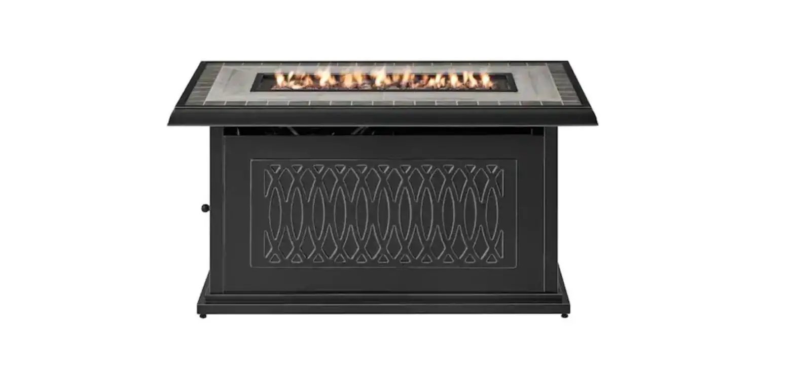 Home Depot Fhtm80319 St. Charles Rectangular Lp Fire Pit User Guide