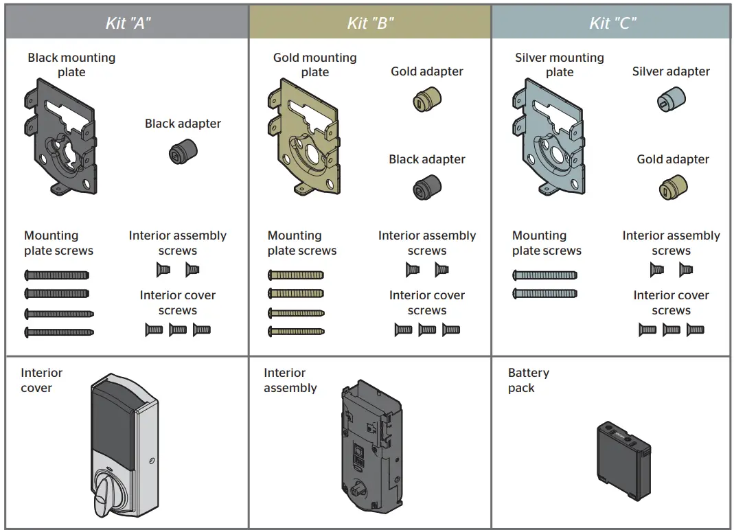 Kwikset 99140-102 Convert Z-Wave Plus Enabled Conversion Kit Interior Assembly-3