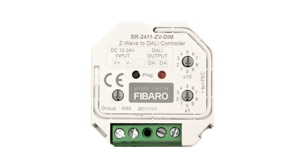 Fibaro Sr-2411-zv-dim Z-wave To Dali Controller Instructions