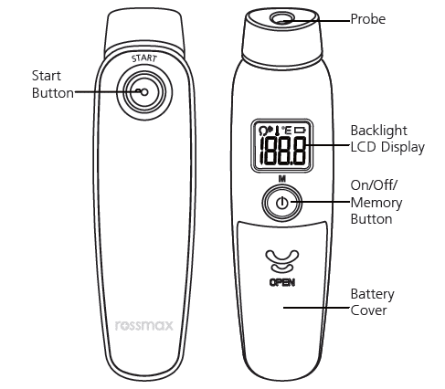 Rossmax Ha500 Thermometer Instruction Manual