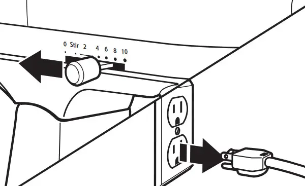 KitchenAid KSMPRA Pasta Roller - Mixer off and unplug