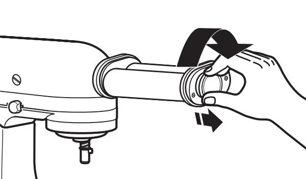 KitchenAid KSMPRA Pasta Roller - roller adjustment