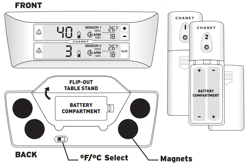CHANEY 00985 Wireless refrigerator and Freezer -