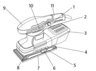 MEEC-TOOLS 019151 230V 260W Sheet Sander-01