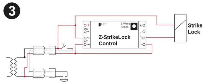 POPP POPE012501 Strike Lock - analog door bell installation