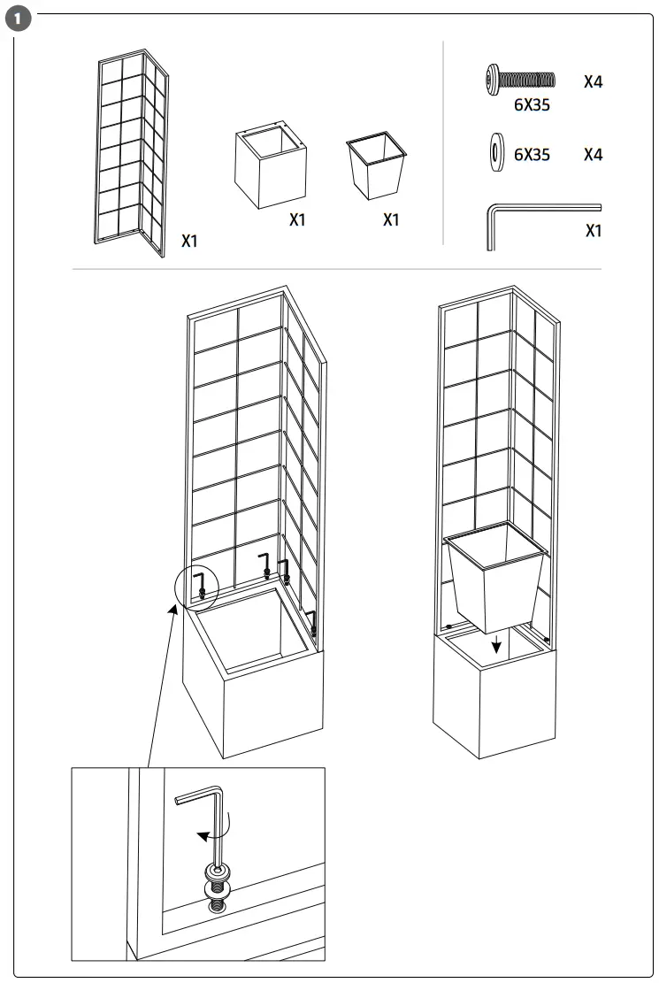 HARD HEAD 022765 Trellis Box - fig 1