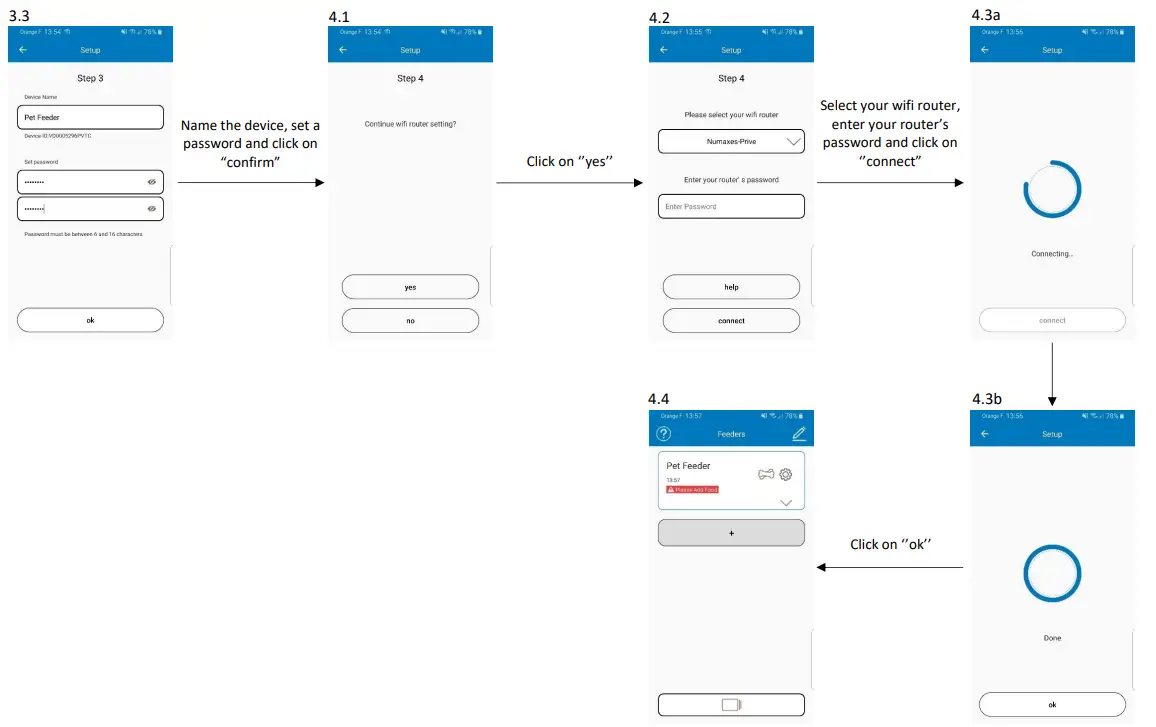 Set up a device for the first use (2/2)