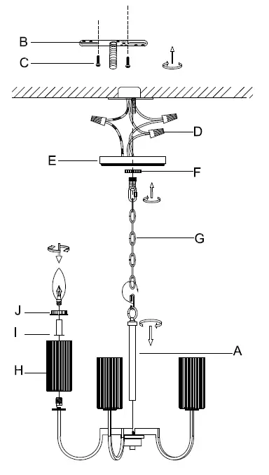 MAXIM LIGHTING 32005SW 5-Light Chandelier 4