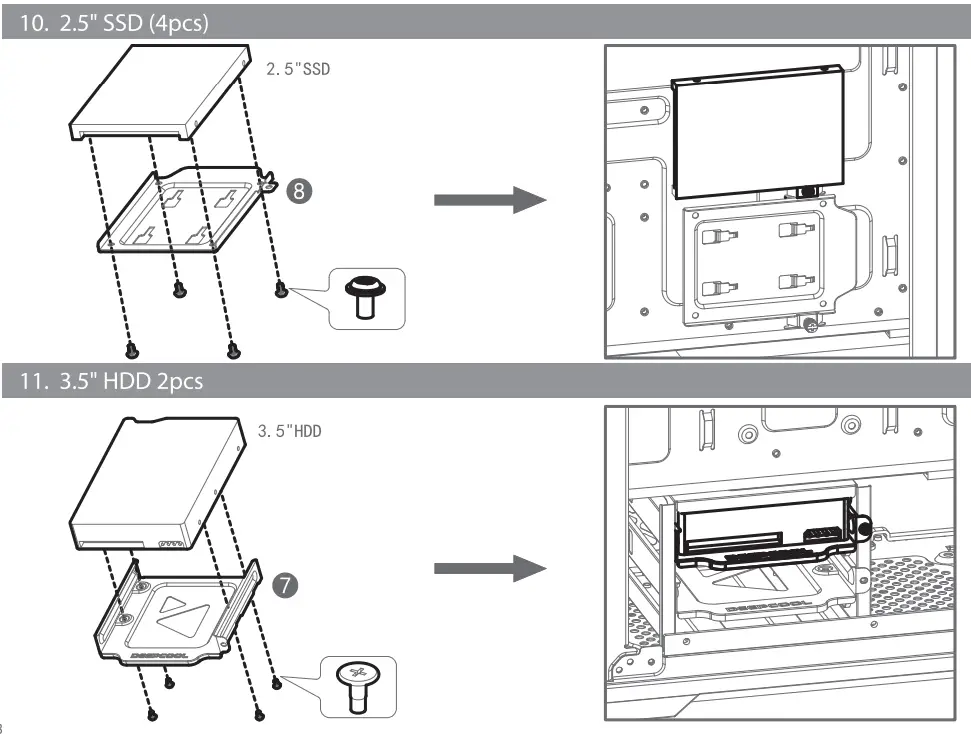 DEEPCOOL MATREXX 70 ADD RGB 3 Fans Case - Figure 12