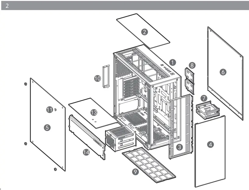 DEEPCOOL MATREXX 70 ADD RGB 3 Fans Case - Figure 2