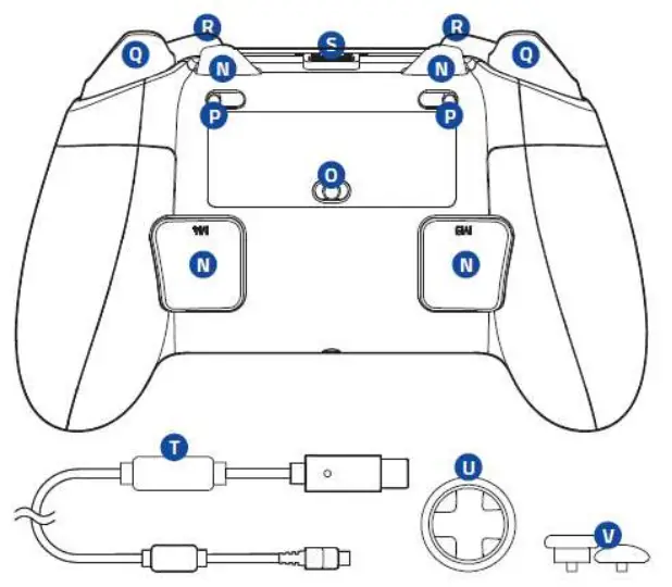 RAZER RAIJU ULTIMATE PS4 Gaming Controller - DEVICE LAYOUT 1