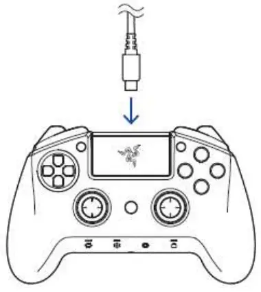 RAZER RAIJU ULTIMATE PS4 Gaming Controller - Mode switch to USB 1