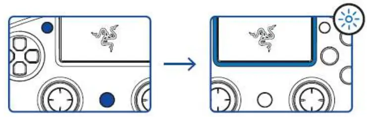 RAZER RAIJU ULTIMATE PS4 Gaming Controller - Mode switch to USB 5