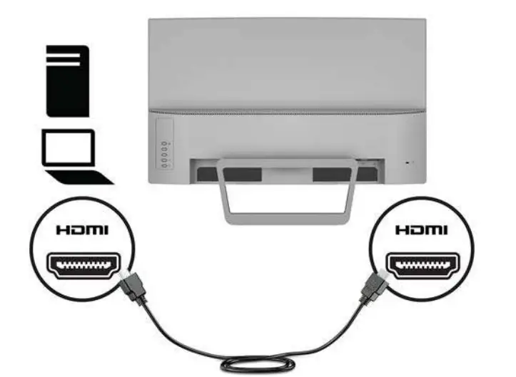 hp Z4N74AA 27 Curved Display Monitor - cables