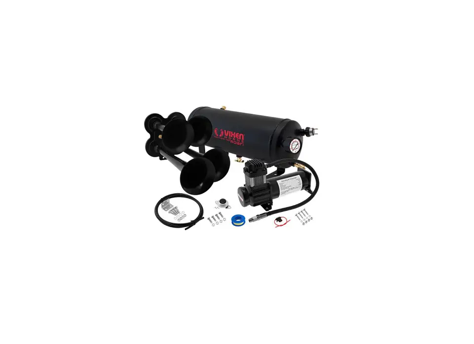 Vixen Vxo8315b/4114b Quad Trumpet Train Air Horn Black With 1.5 Gallon Tank Instruction Manual