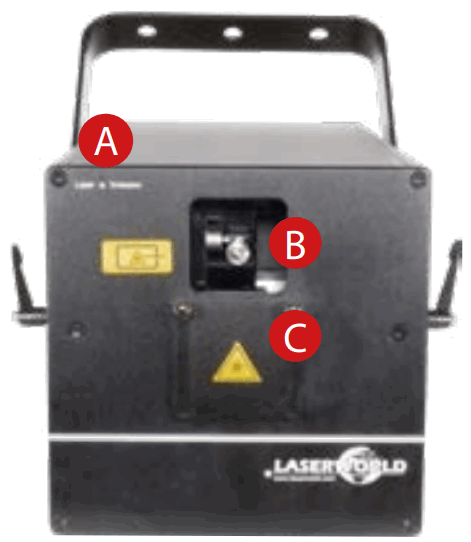LASERWORLD CS 8000RGB FX Powerful Semi-Professional Pure Diode Laser - Front Panel