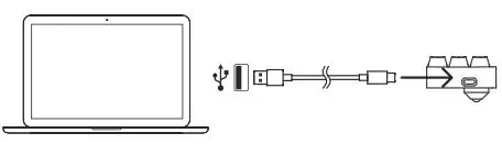 IQUNIX F65 Series Mechanical Keyboard User Guide - Plug the usb cable