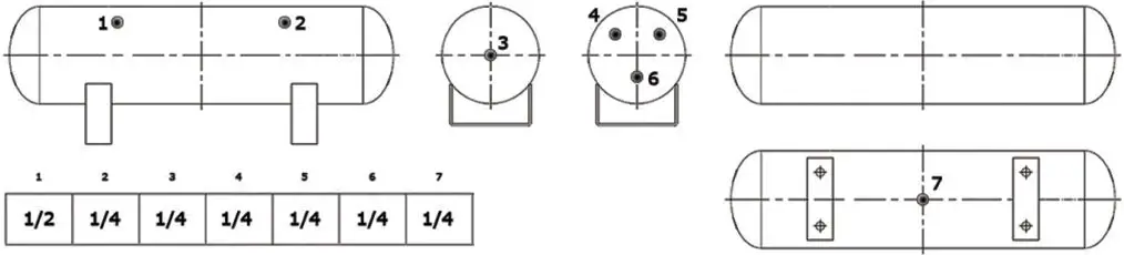 VIXEN HORNS VXO8330B-8124XB Octo Trumpet Train Air Horn Black-fig4