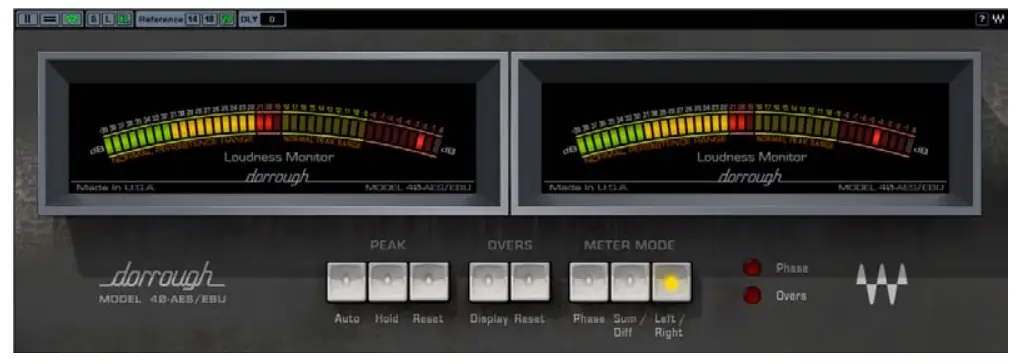 WAVES Dorrough Meter Collection Stereo Meter Plugin - Product Overview 1