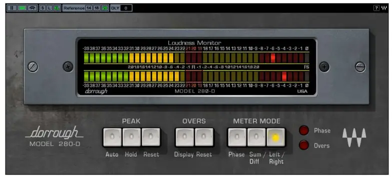 WAVES Dorrough Meter Collection Stereo Meter Plugin - Product Overview