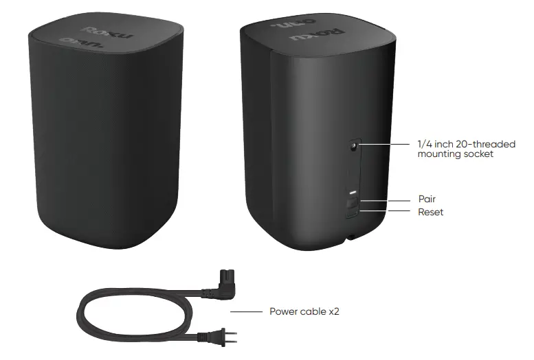 onn 9020R2 Roku Wireless Surround Speaker - overview