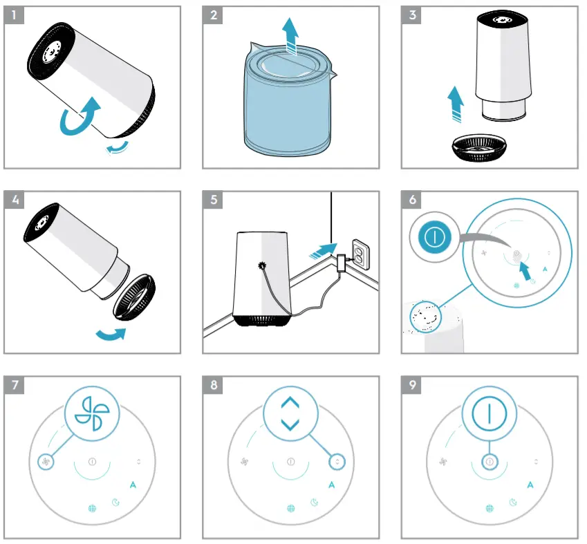 AEG AX31-201GY AX3 Air Purifier 1
