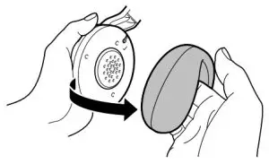 SONY MDR-RF811R Wireless Stereo Headphone System - Replacing the earpads 1