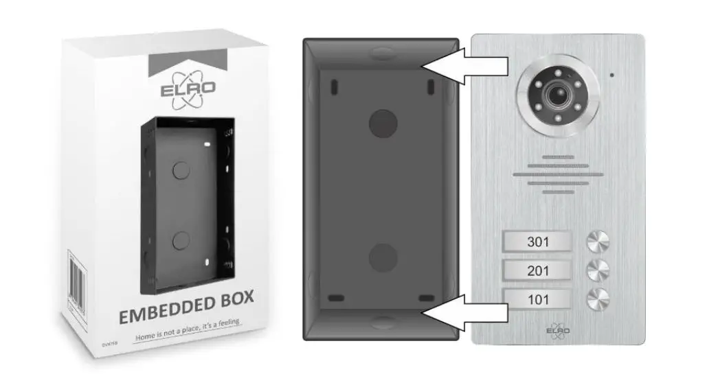 ELRO DV477W2 Video Door Intercom with 7inch 18cm Monitor - overview