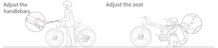 Adjust the seat and handlebars