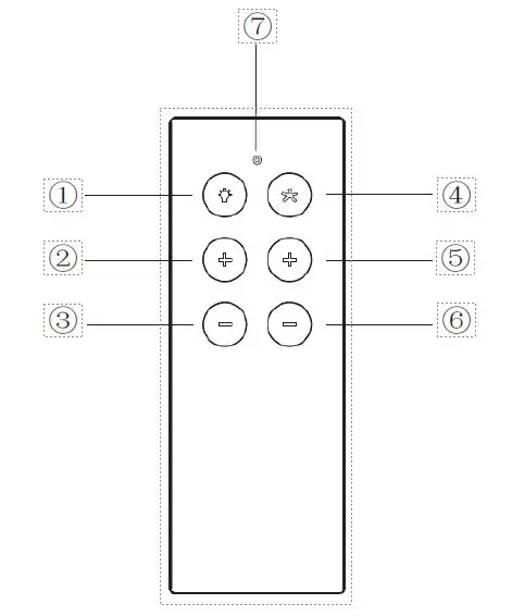 KTE RT002 Ceiling Fan Remote Controller