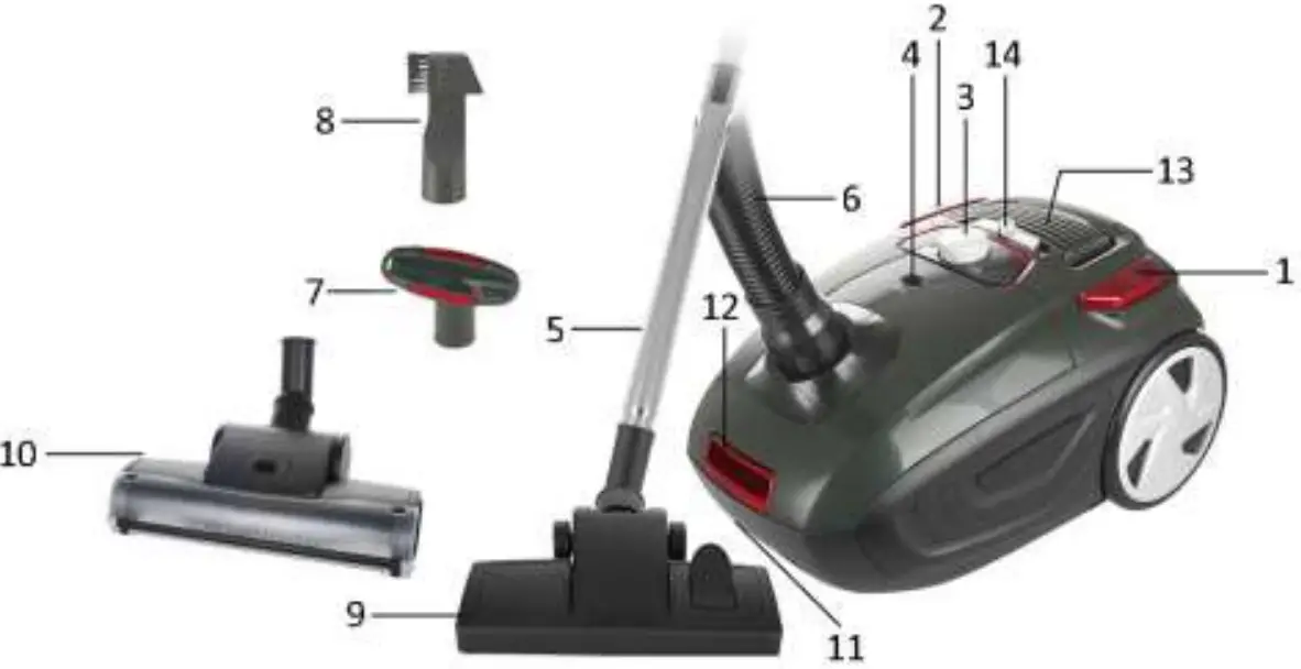 SAUBER V200 Vacuum Cleaner - PARTS